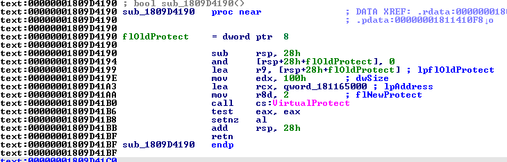 Good use of VirtualProtect